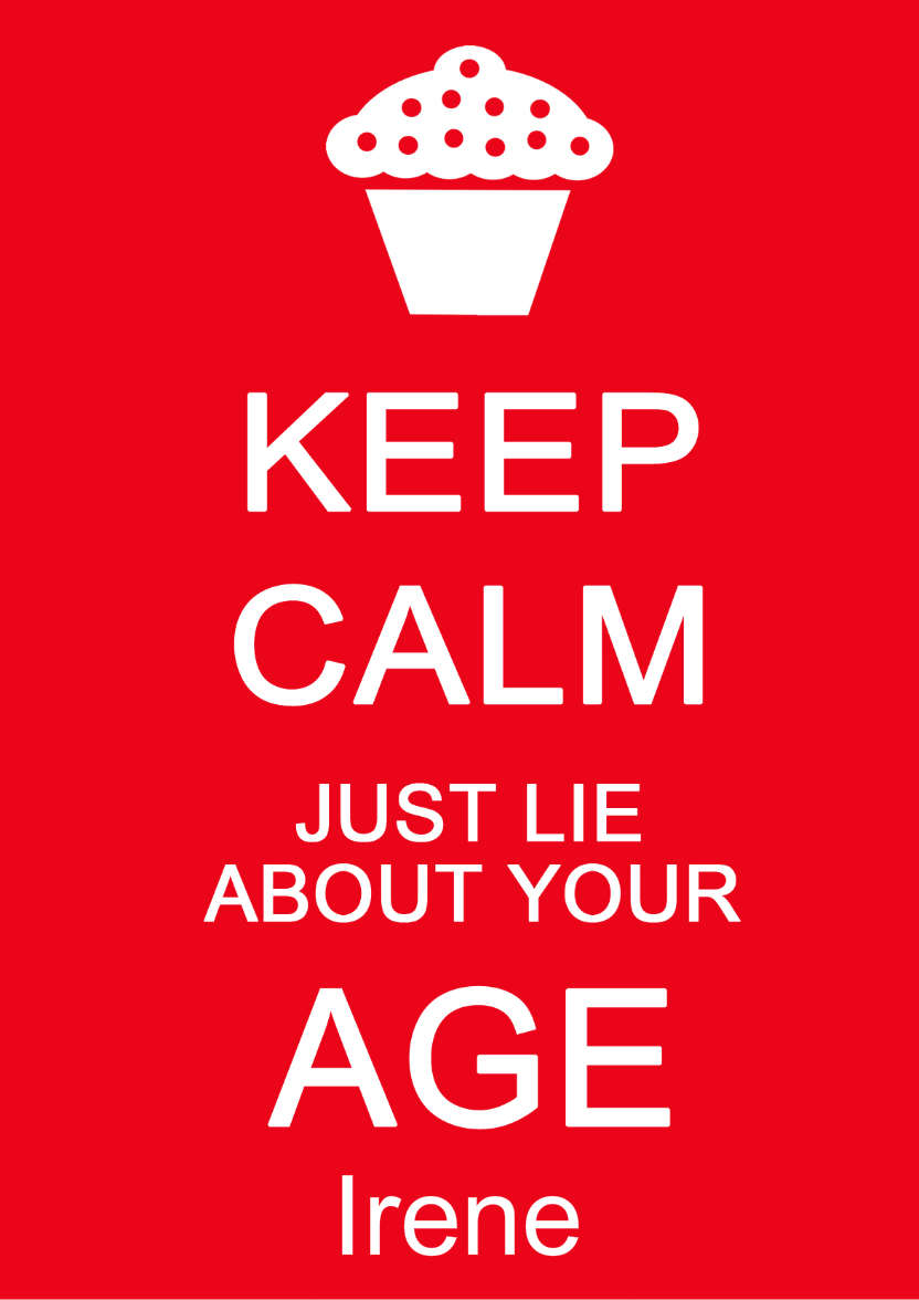 Keep Calm Just Lie - card made with Crafty Bob's Card Creator