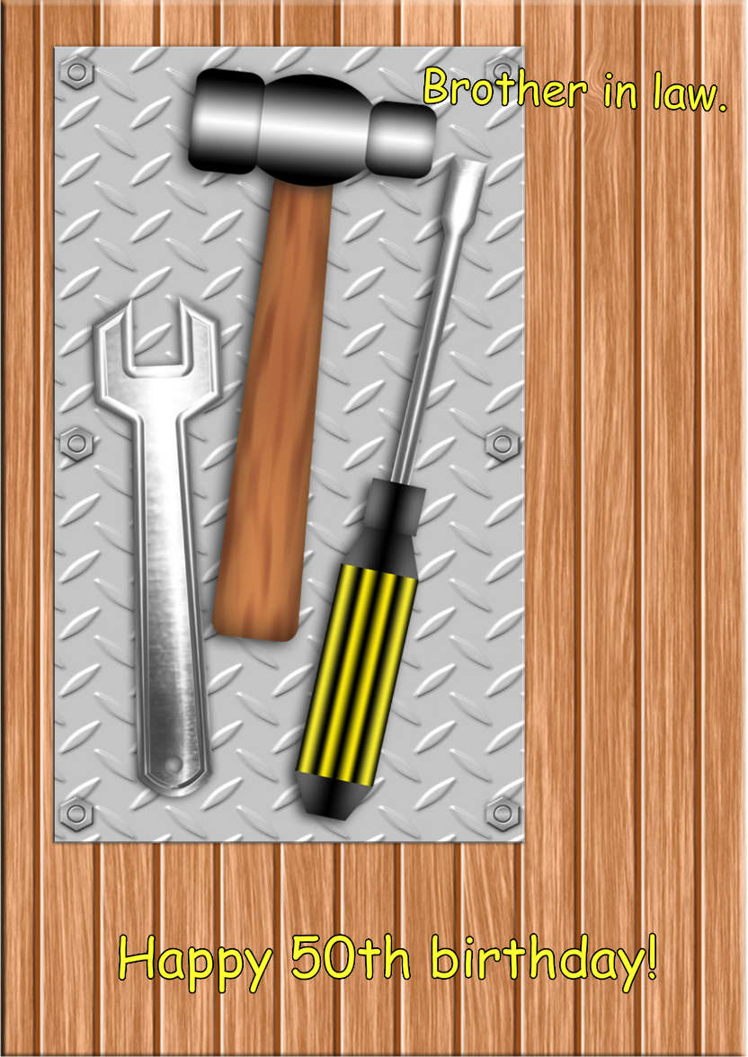 DIY Male Birthday Card - card made with Crafty Bob's Card Creator