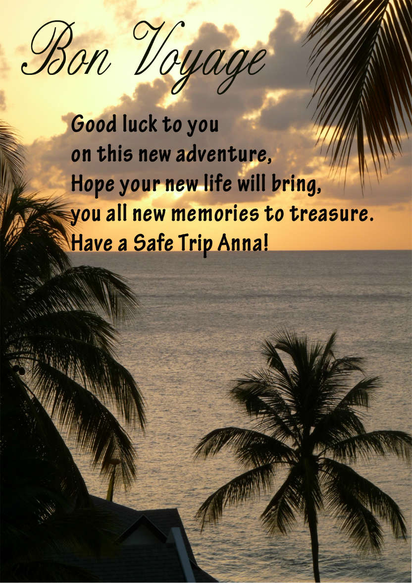 Bon Voyage Sunset - card made with Crafty Bob's Card Creator