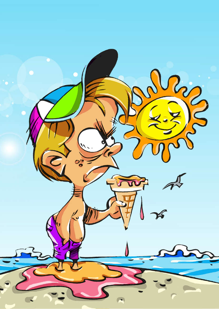 British Weather Humorous Card Front - card made with Crafty Bob's Card Creator
