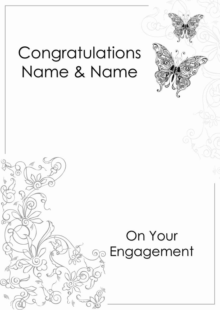 Butterfly Flourish Simple Card Front - card made with Crafty Bob's Card Creator