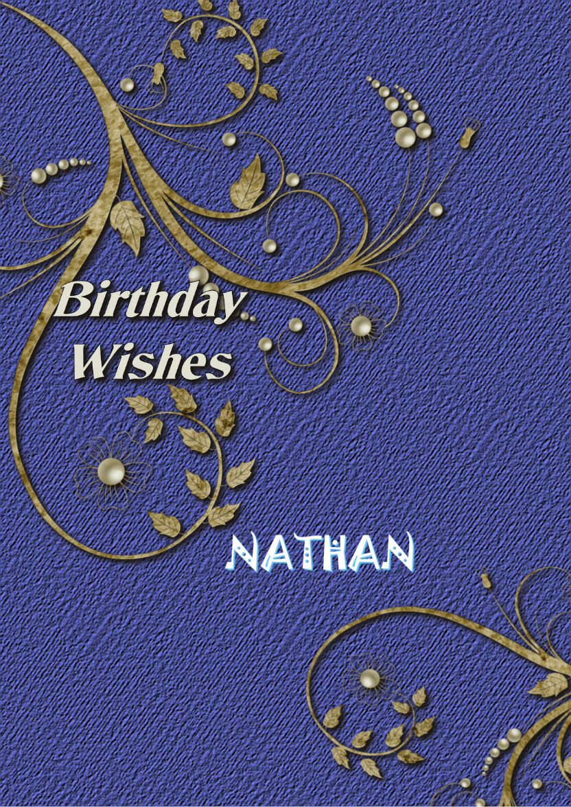 Golden Leaf - Birthday Card - card made with Crafty Bob's Card Creator