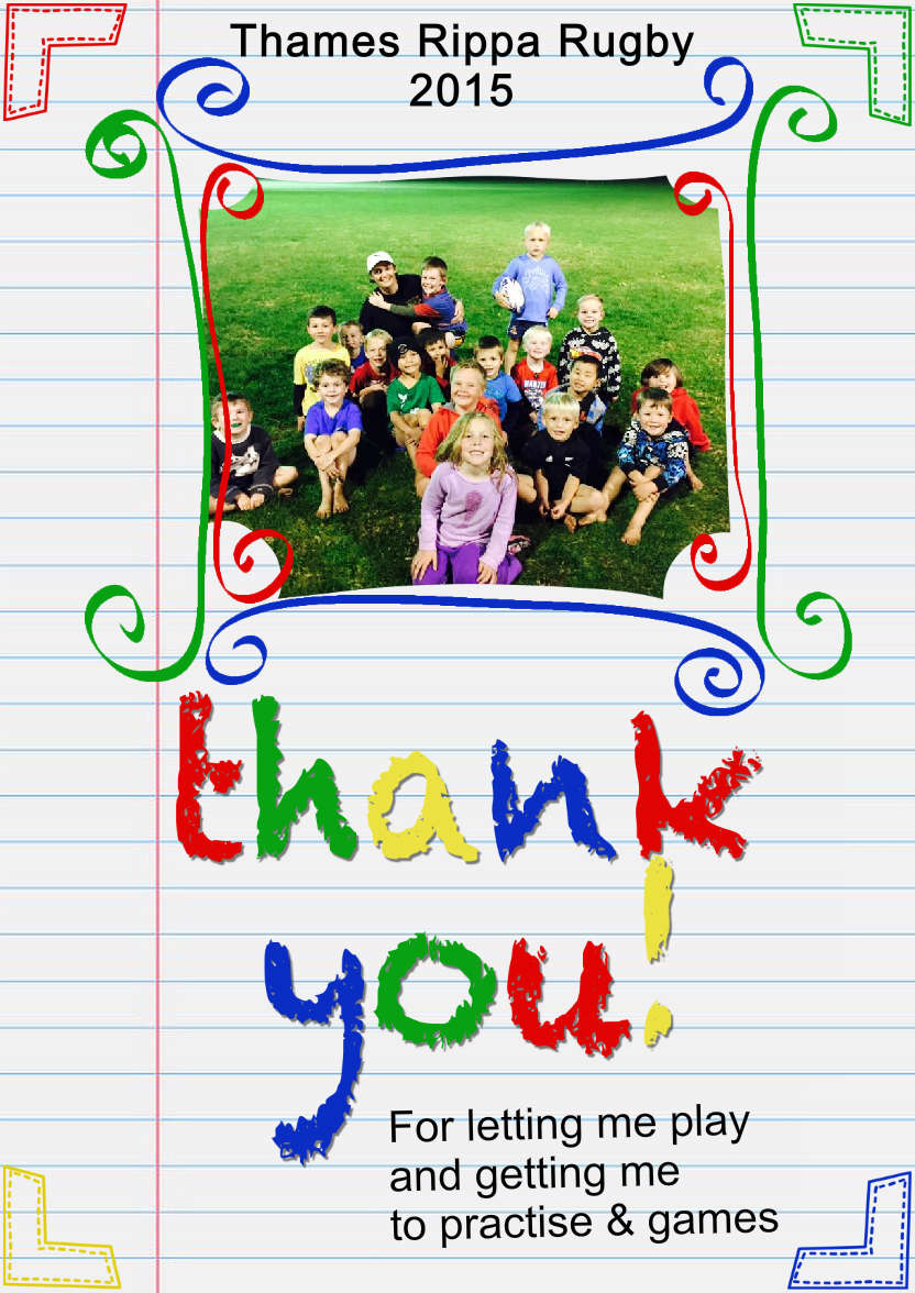 Notepaper Thank You Card - card made with Crafty Bob's Card Creator
