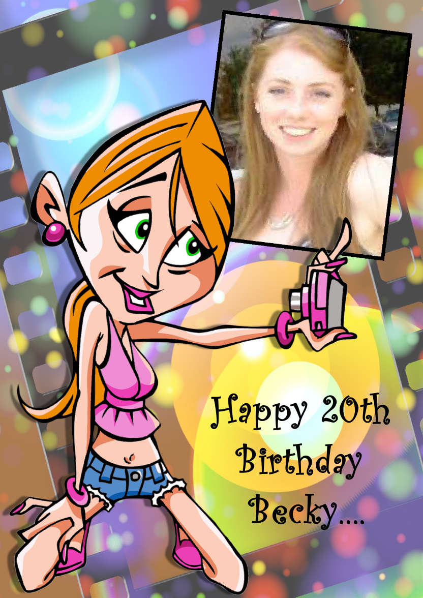 Selfie Queen Card - card made with Crafty Bob's Card Creator