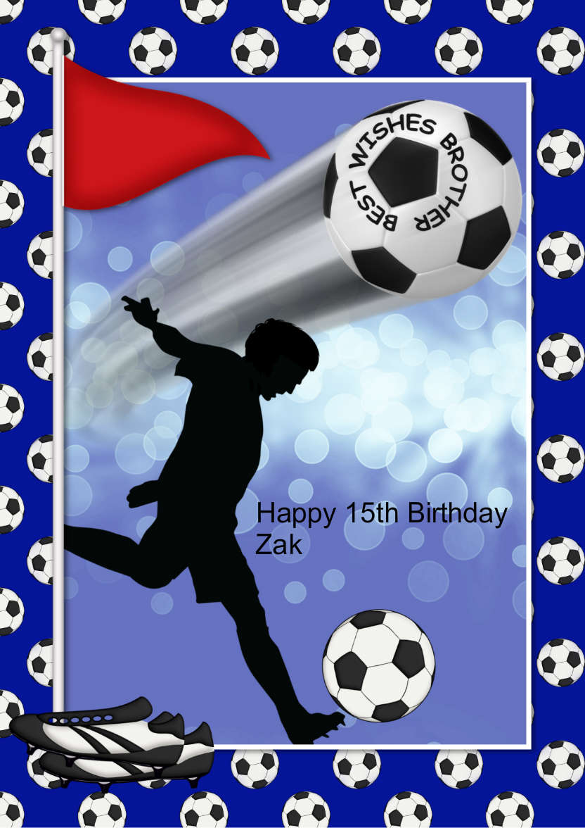 Football Wizard - card made with Crafty Bob's Card Creator