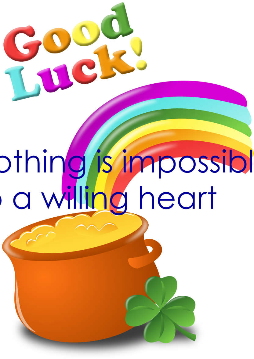 Pot of Gold Good Luck Card - card made with Crafty Bob's Card Creator