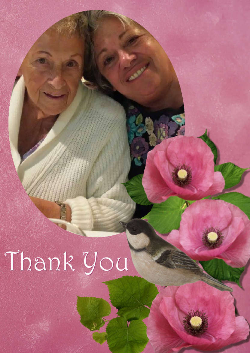 Floral Aperture Photo Card - card made with Crafty Bob's Card Creator