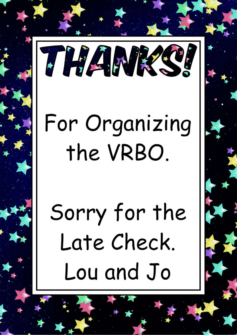 Thank You Stars Card Front - card made with Crafty Bob's Card Creator
