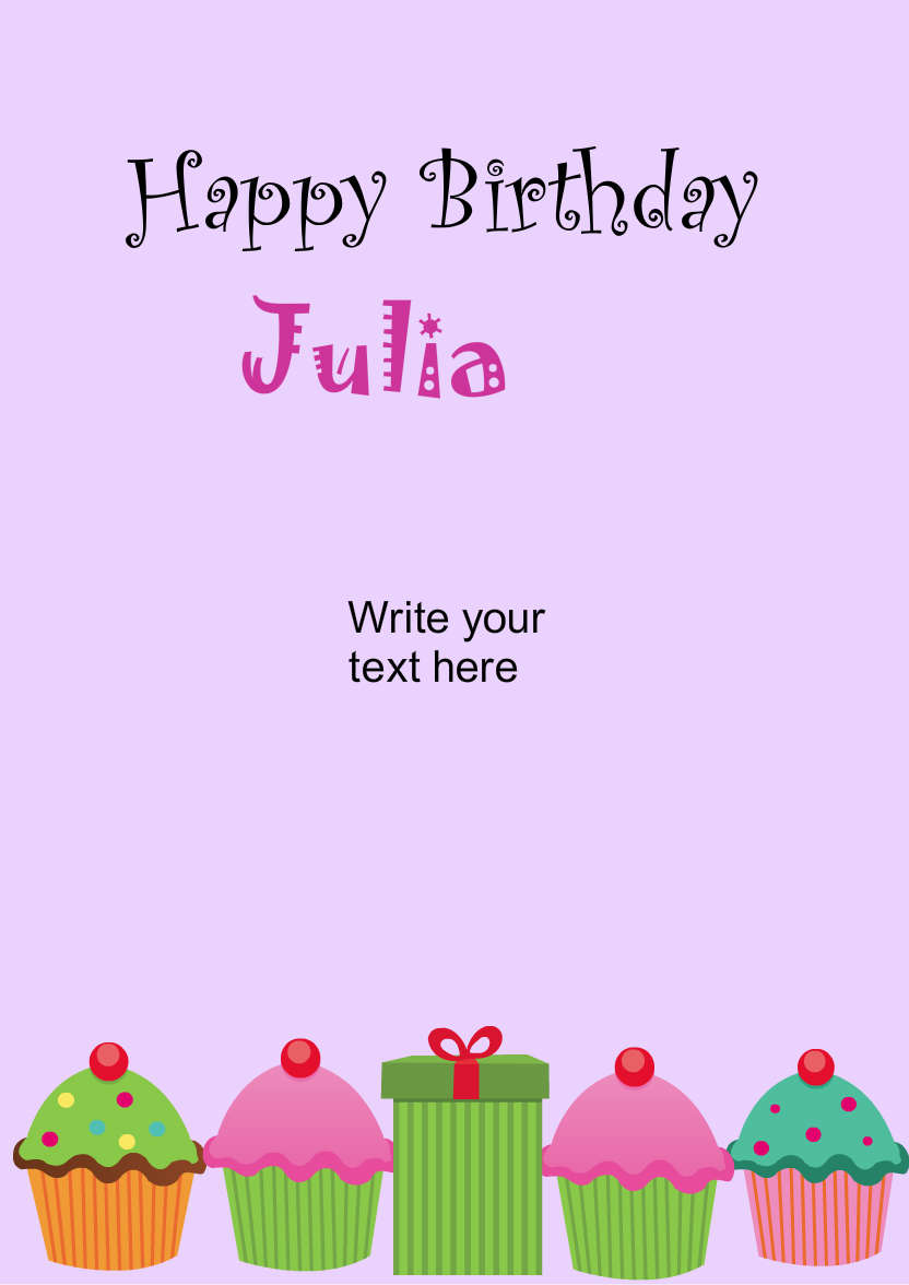Light Purple Plain Background - card made with Crafty Bob's Card Creator