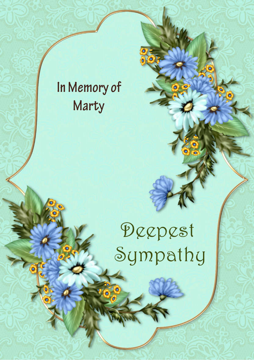 Sympathy Card - card made with Crafty Bob's Card Creator