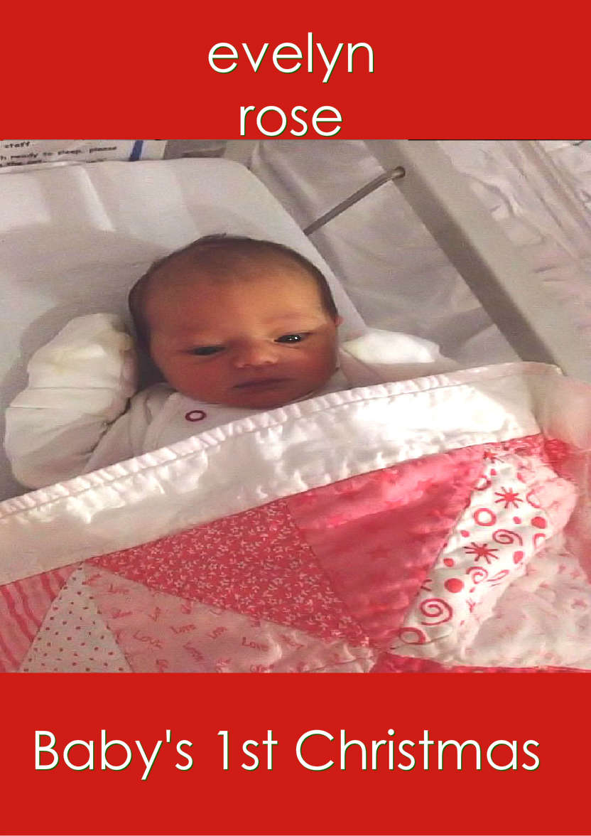 Baby's First Christmas - card made with Crafty Bob's Card Creator