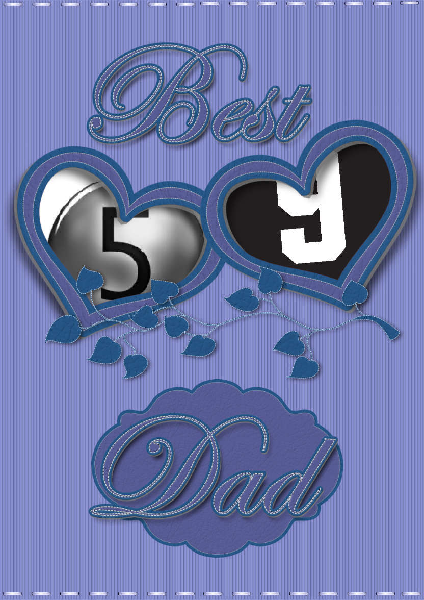 Birthday Dad - card made with Crafty Bob's Card Creator