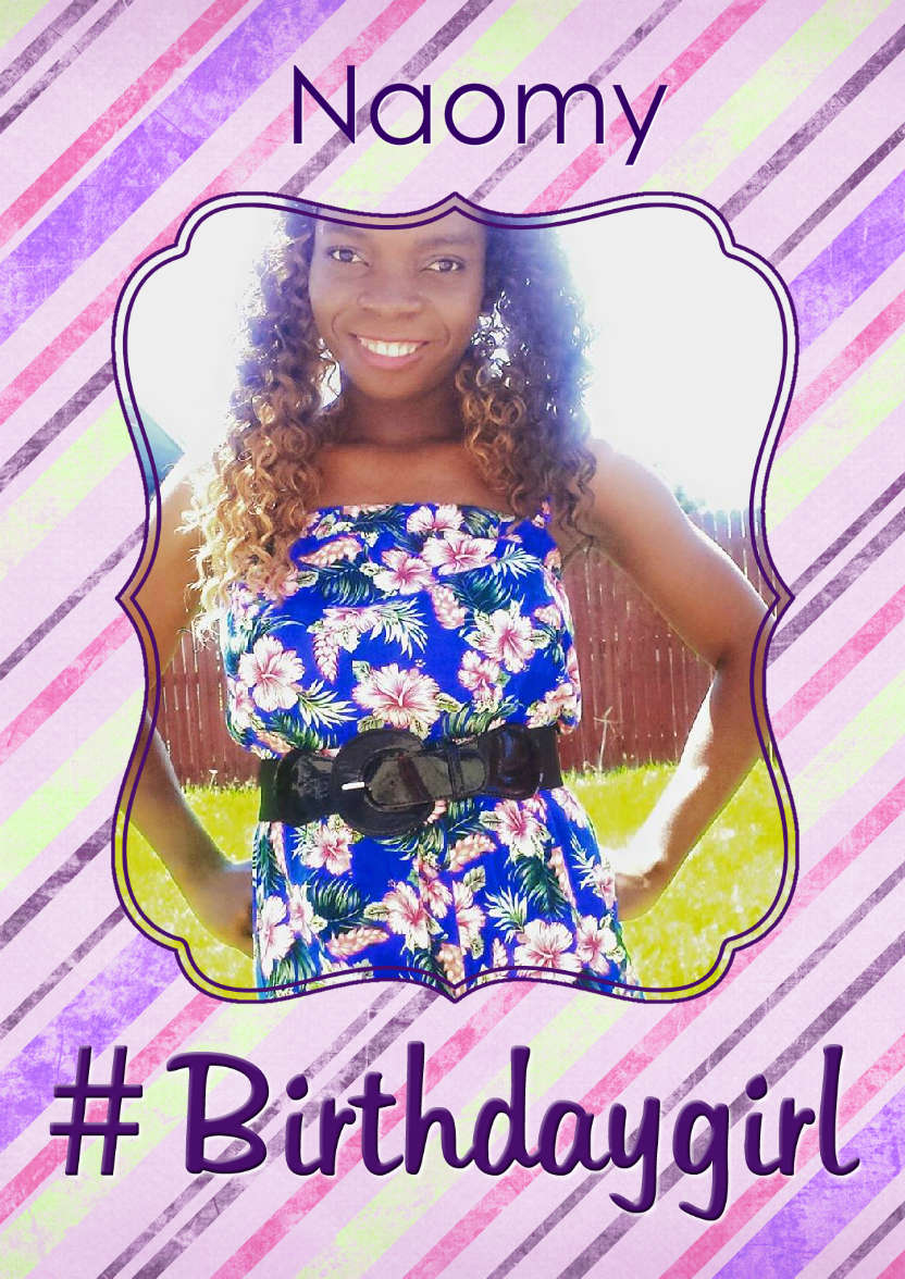 Hashtag Birthday Girl - card made with Crafty Bob's Card Creator