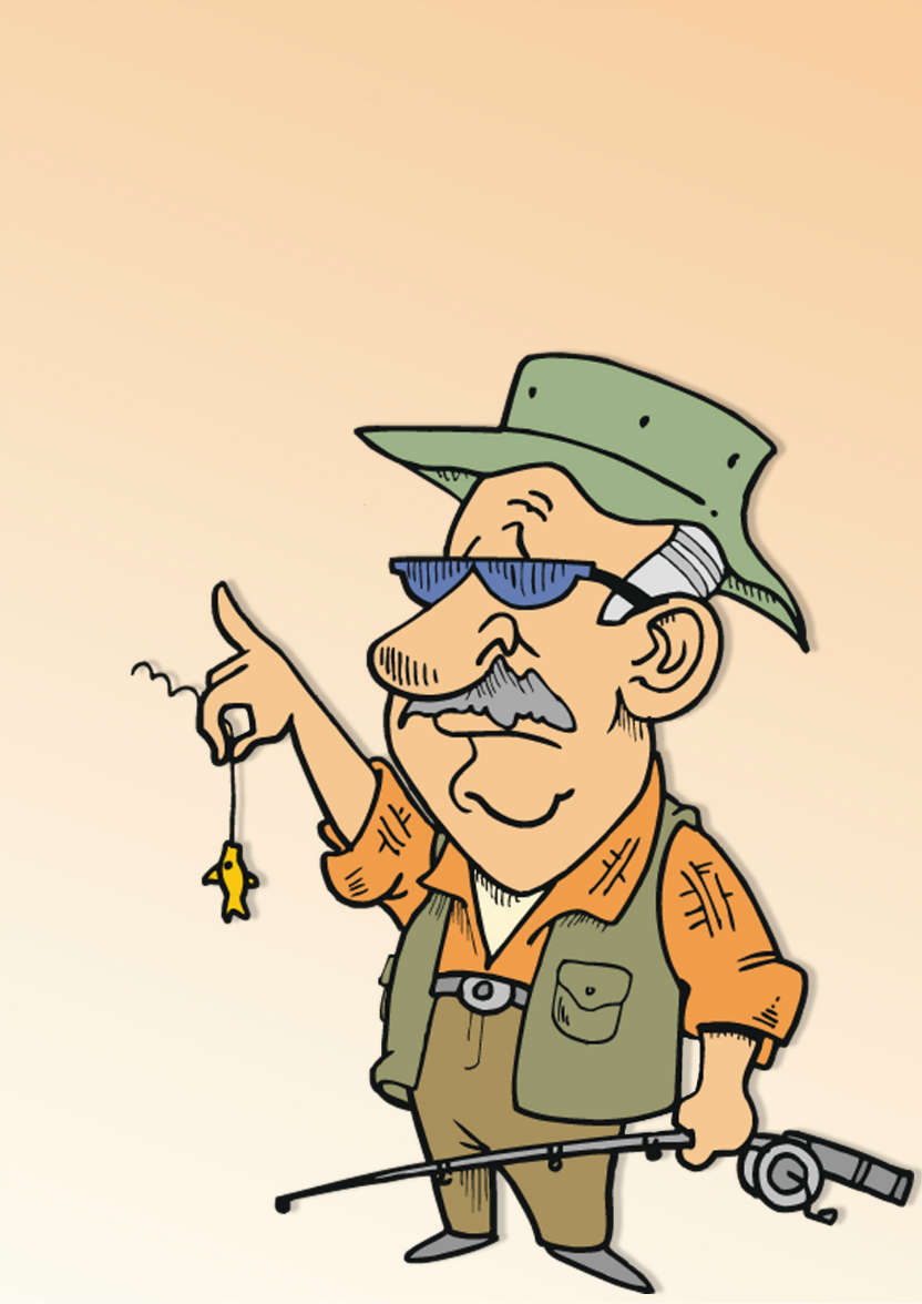 Fishing Male Humorous Card - card made with Crafty Bob's Card Creator