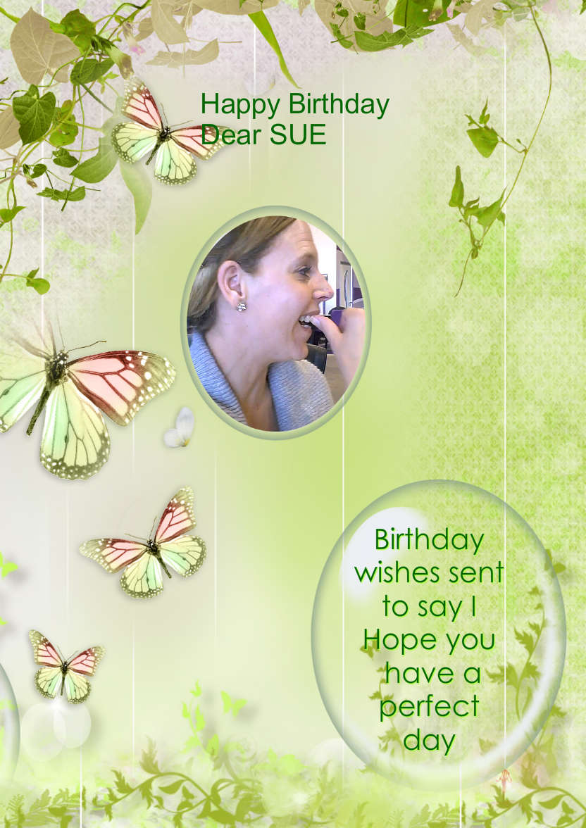 Butterfly Greeting Card - card made with Crafty Bob's Card Creator