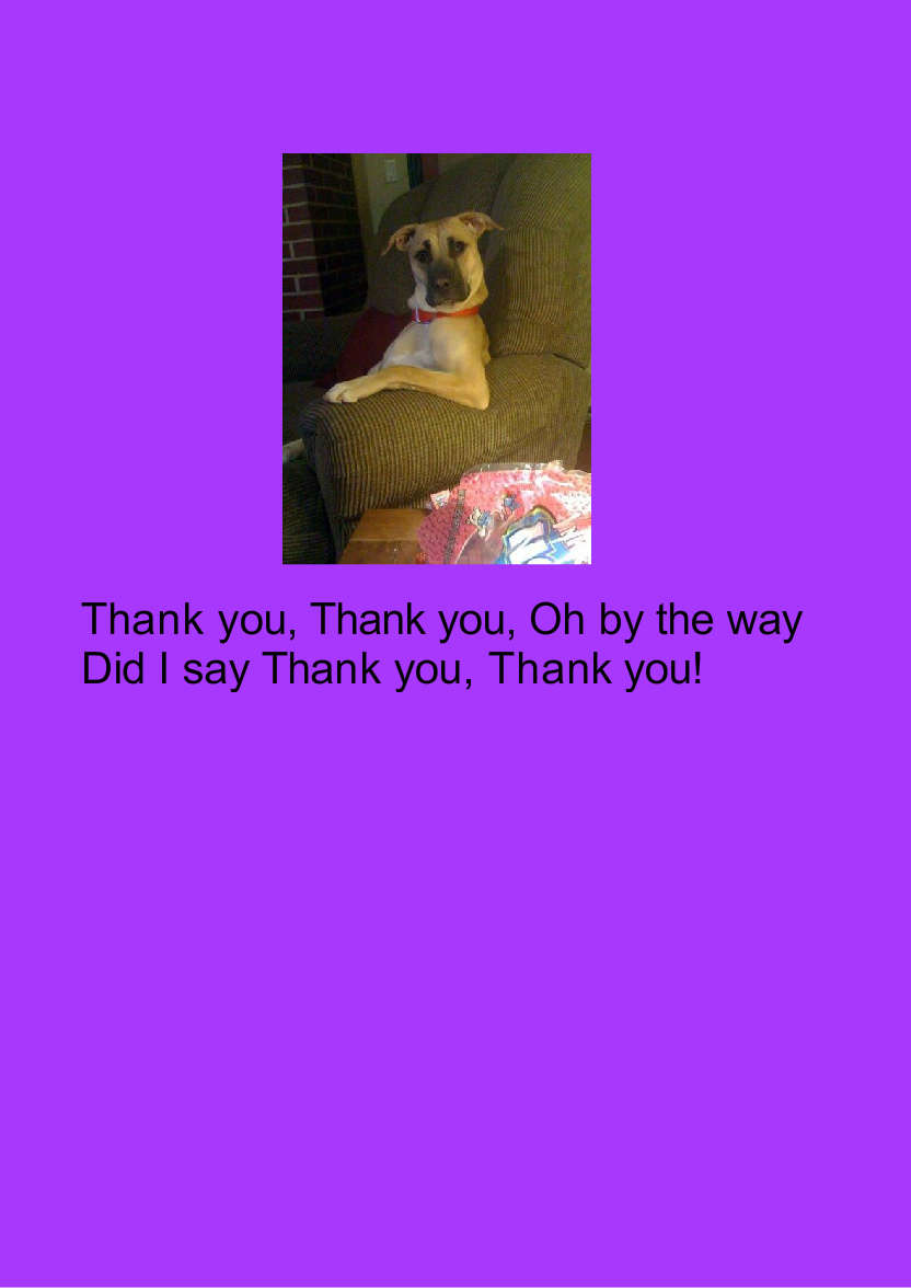 Dark Purple Plain Background - card made with Crafty Bob's Card Creator
