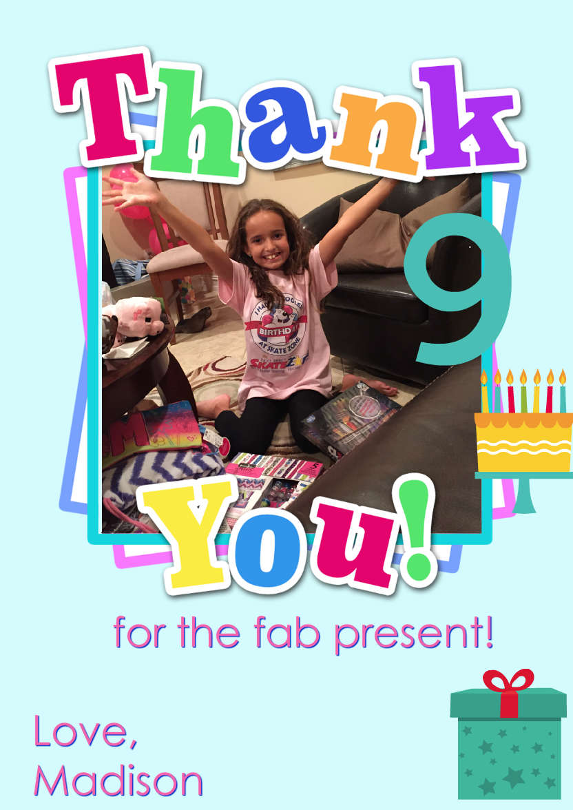 Thank You Aperture Card Front - card made with Crafty Bob's Card Creator