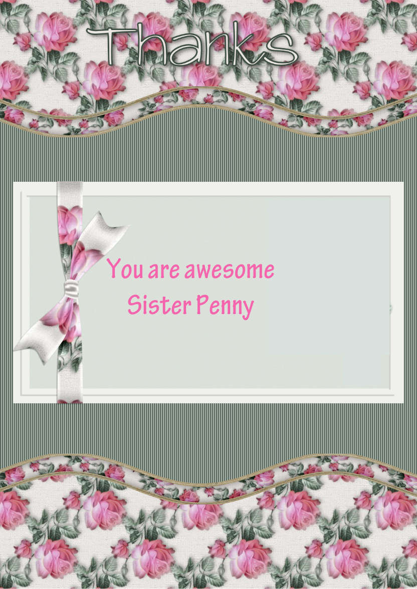 With Thanks - card made with Crafty Bob's Card Creator
