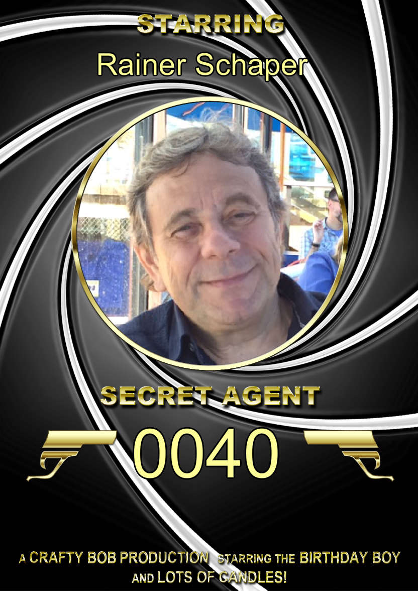 Spoof Secret Agent Photo Card - card made with Crafty Bob's Card Creator