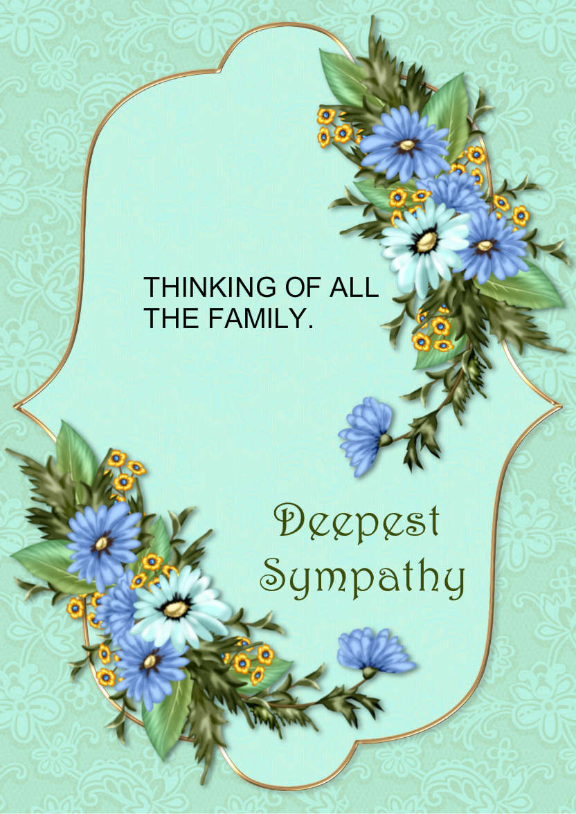 Sympathy Card - card made with Crafty Bob's Card Creator