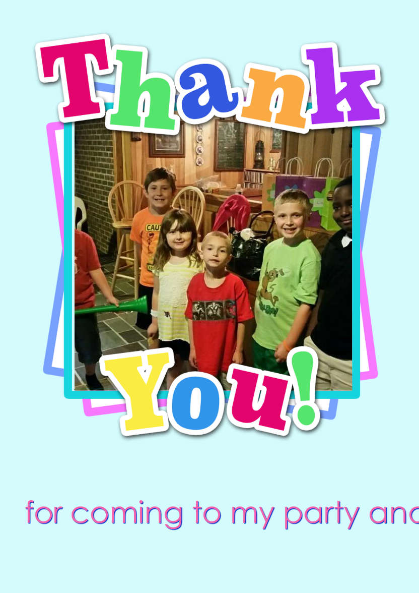 Thank You Aperture Card Front - card made with Crafty Bob's Card Creator