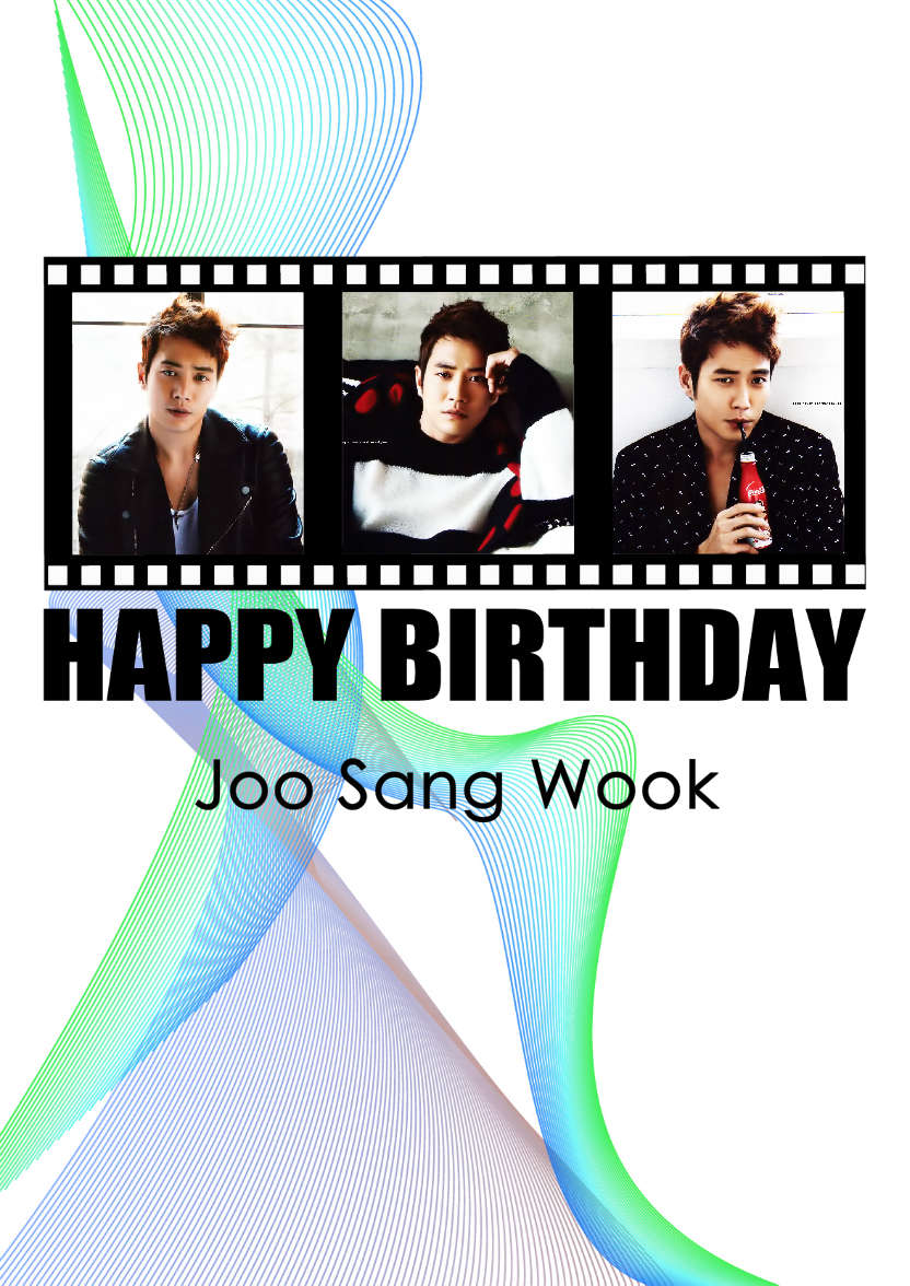 Filmstrip Birthday Aperture Card Blue - card made with Crafty Bob's Card Creator