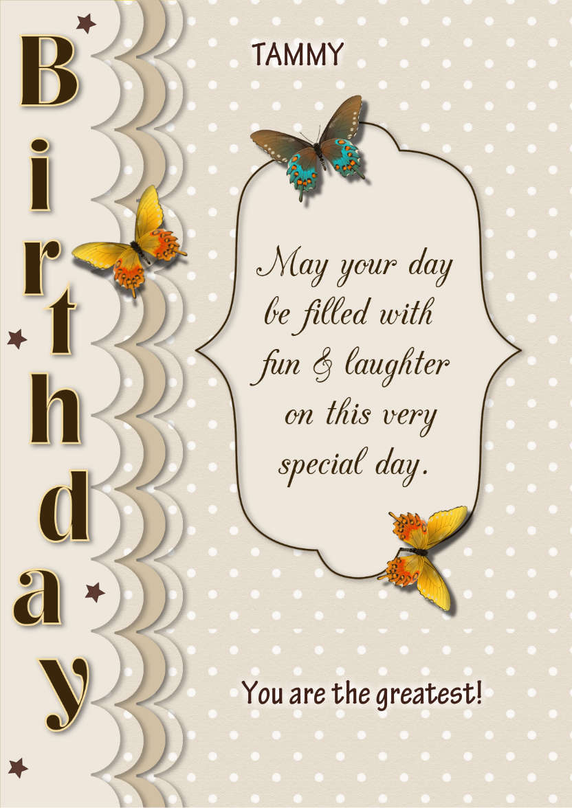 Chocolate Smooth - card made with Crafty Bob's Card Creator