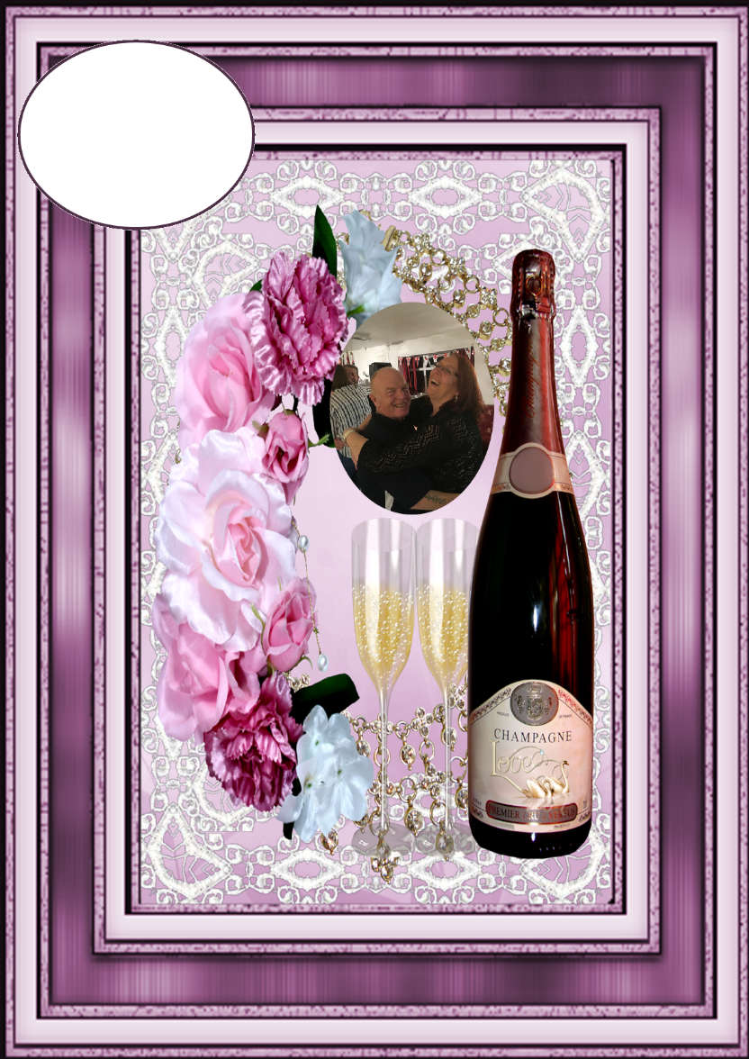 Wedding or Anniversary - card made with Crafty Bob's Card Creator