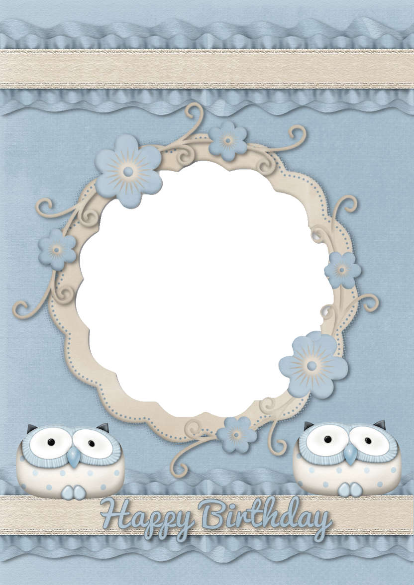 Cool Blue Birthday - card made with Crafty Bob's Card Creator