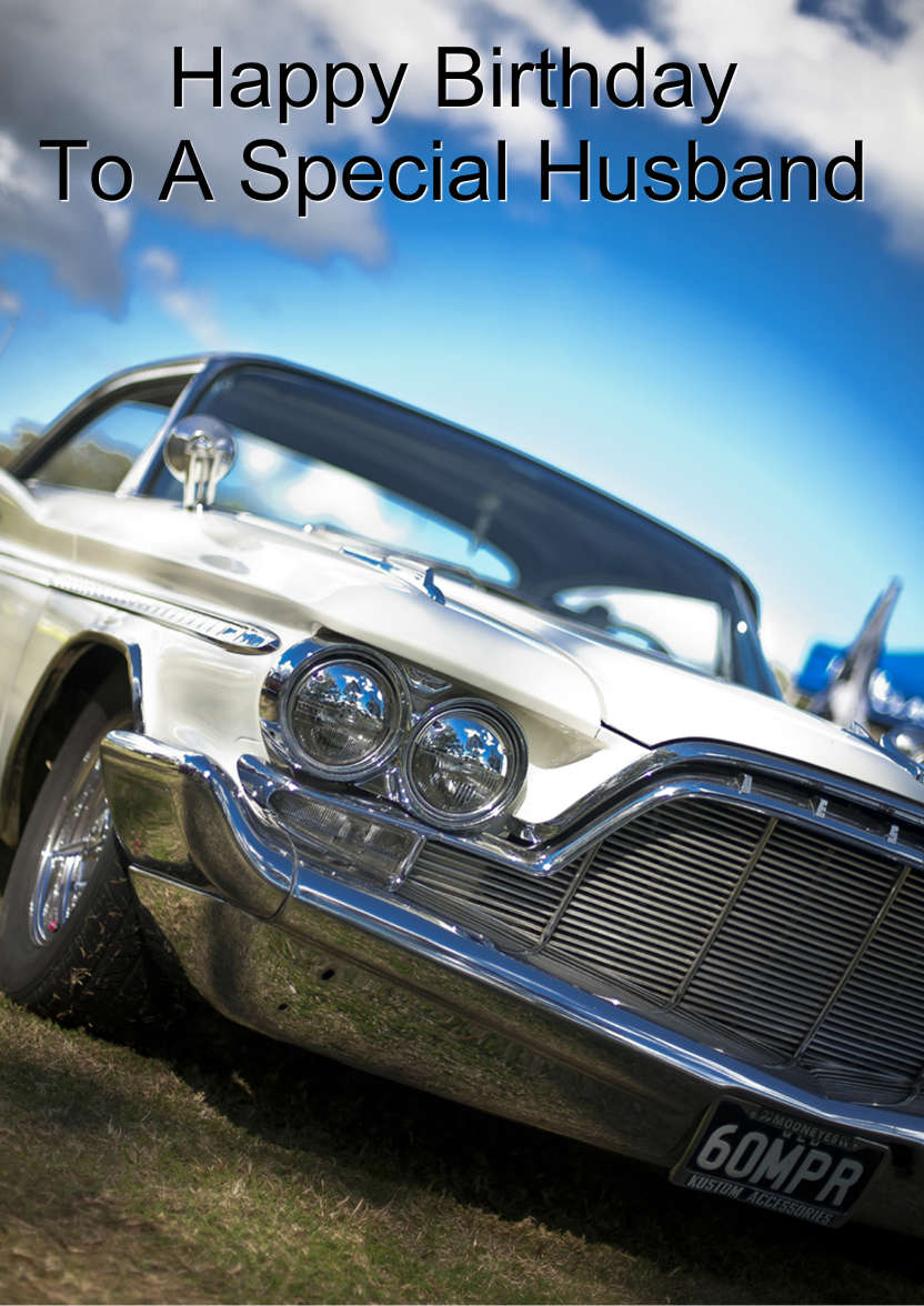 Classic Car Card - card made with Crafty Bob's Card Creator