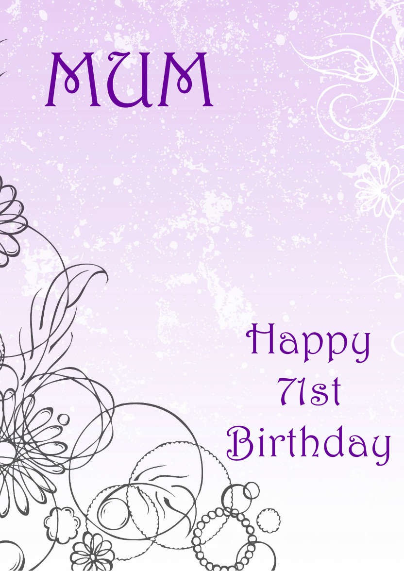 Purple Flourish Background - card made with Crafty Bob's Card Creator