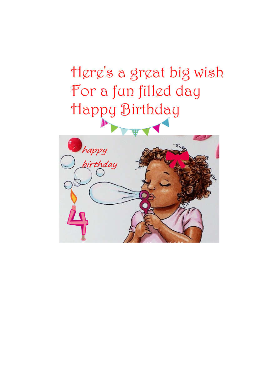 White Plain Background - card made with Crafty Bob's Card Creator