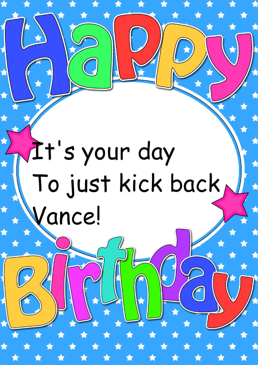 Birthday Stars Photo Upload Card - card made with Crafty Bob's Card Creator