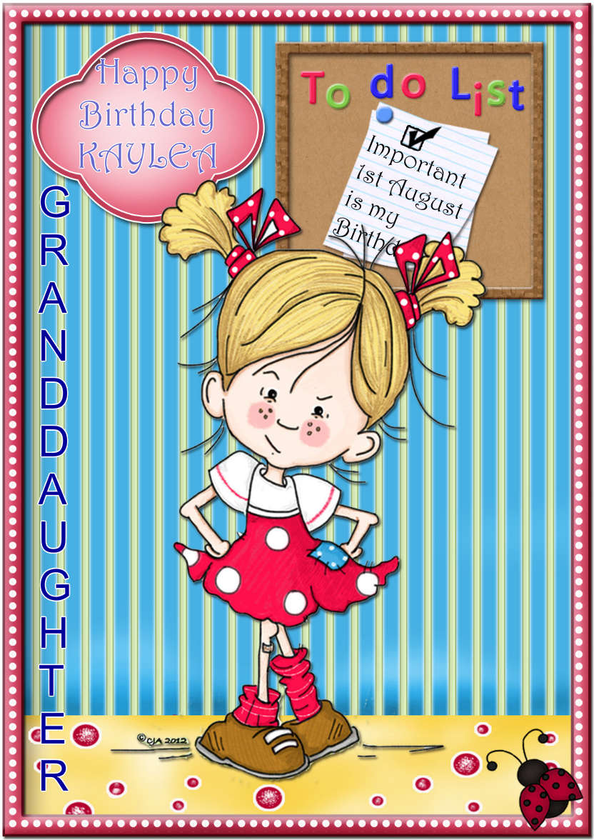 To Do List - card made with Crafty Bob's Card Creator
