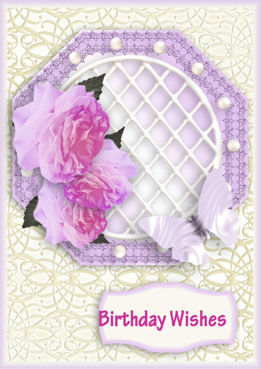 Rose Trellis - card made with Crafty Bob's Card Creator