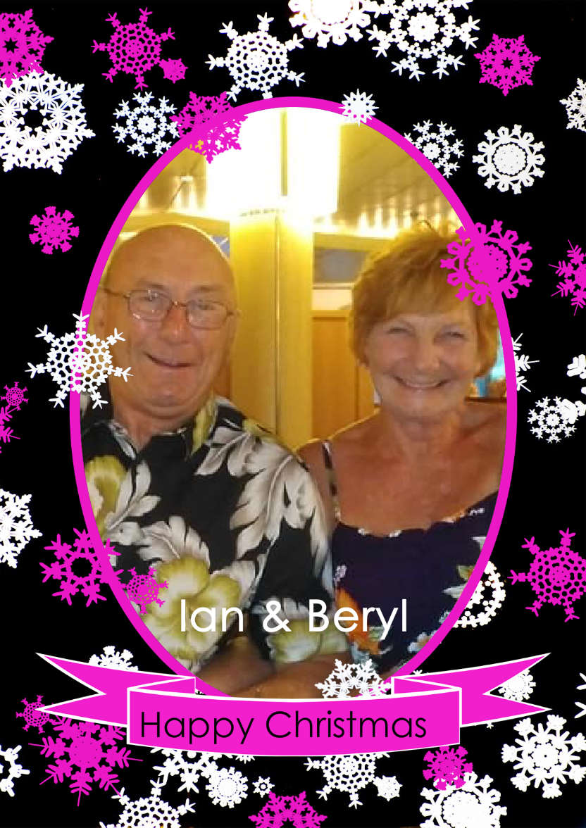 Black, White and Pink Snowflake Frame - card made with Crafty Bob's Card Creator