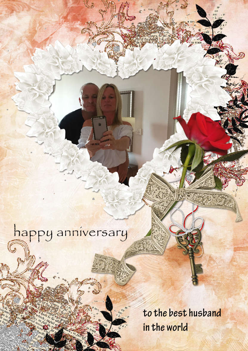 Key to My Heart Aperture Card - card made with Crafty Bob's Card Creator
