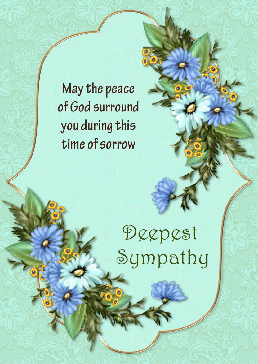 Sympathy Card - card made with Crafty Bob's Card Creator