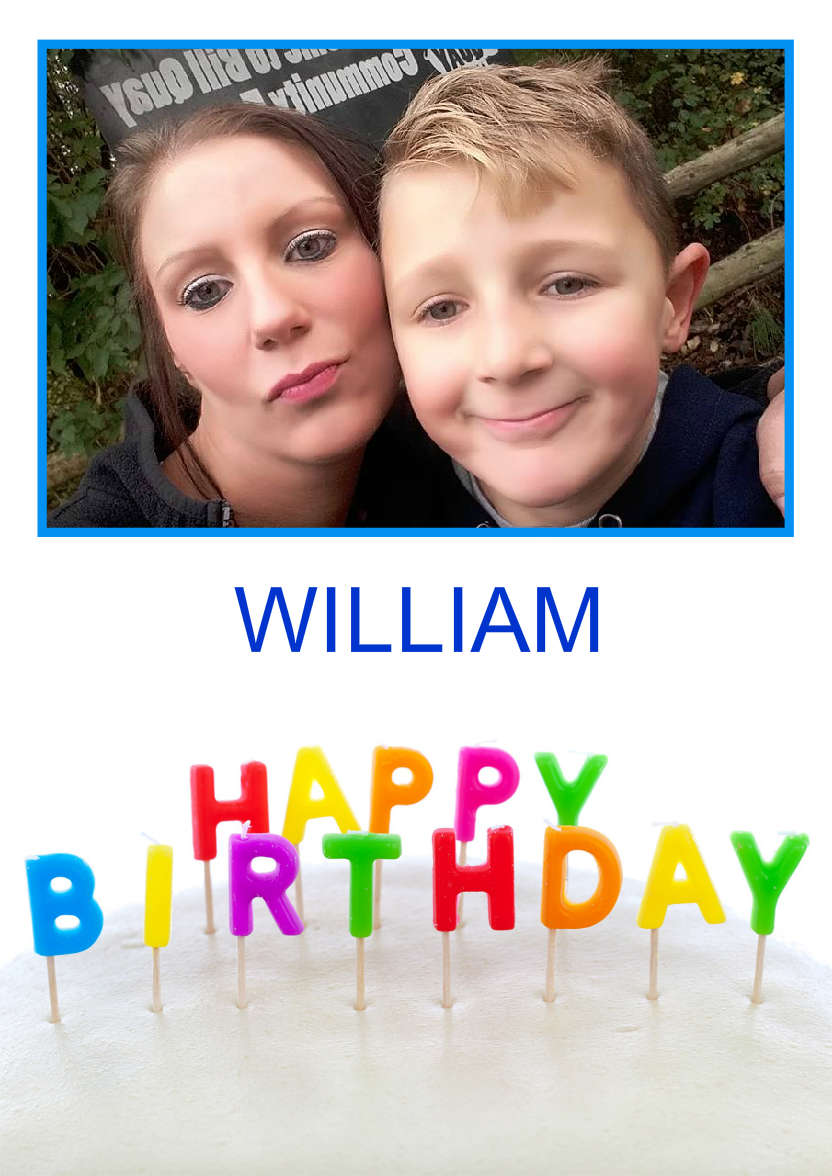 Birthday Candles Aperture Card - card made with Crafty Bob's Card Creator