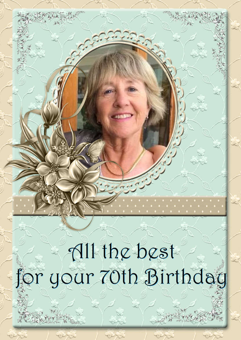 Lacy and Floral Design for Many Occasions - card made with Crafty Bob's Card Creator