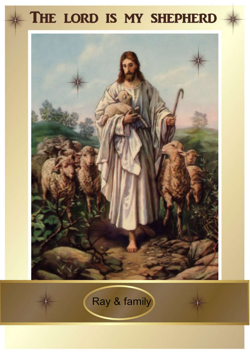 The Good Shepherd - card made with Crafty Bob's Card Creator