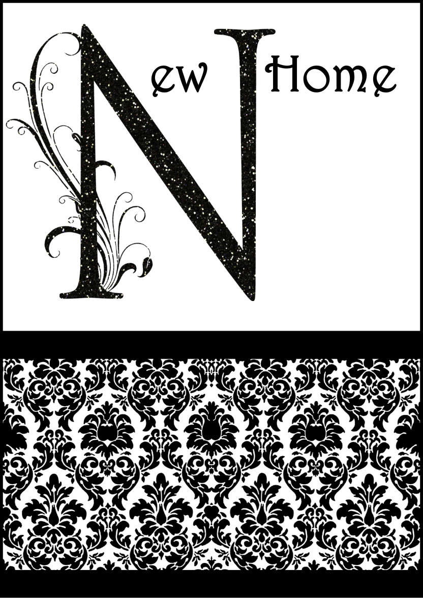 Damask Monogram Letter N Card - card made with Crafty Bob's Card Creator