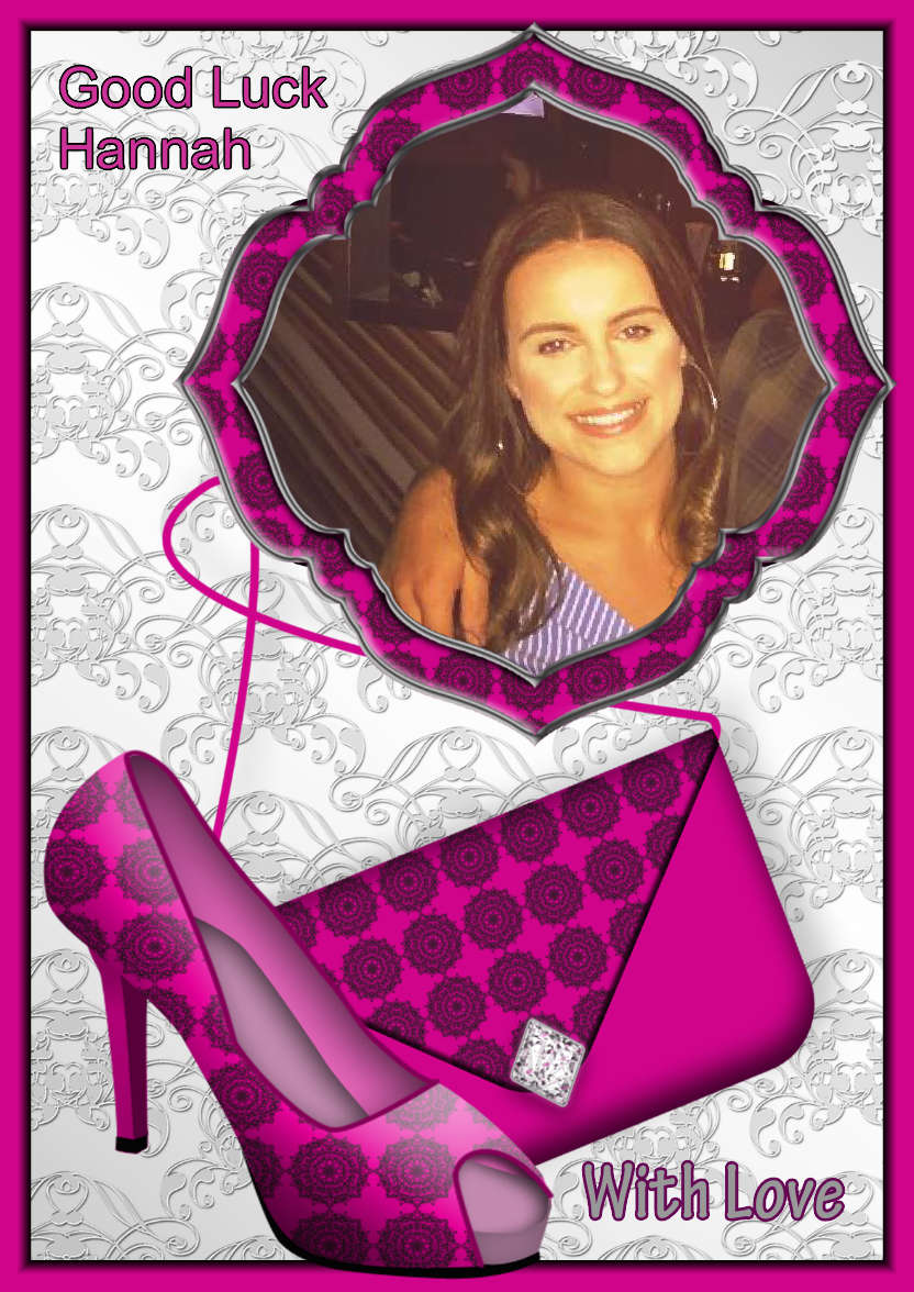 Shoes and Bag - card made with Crafty Bob's Card Creator