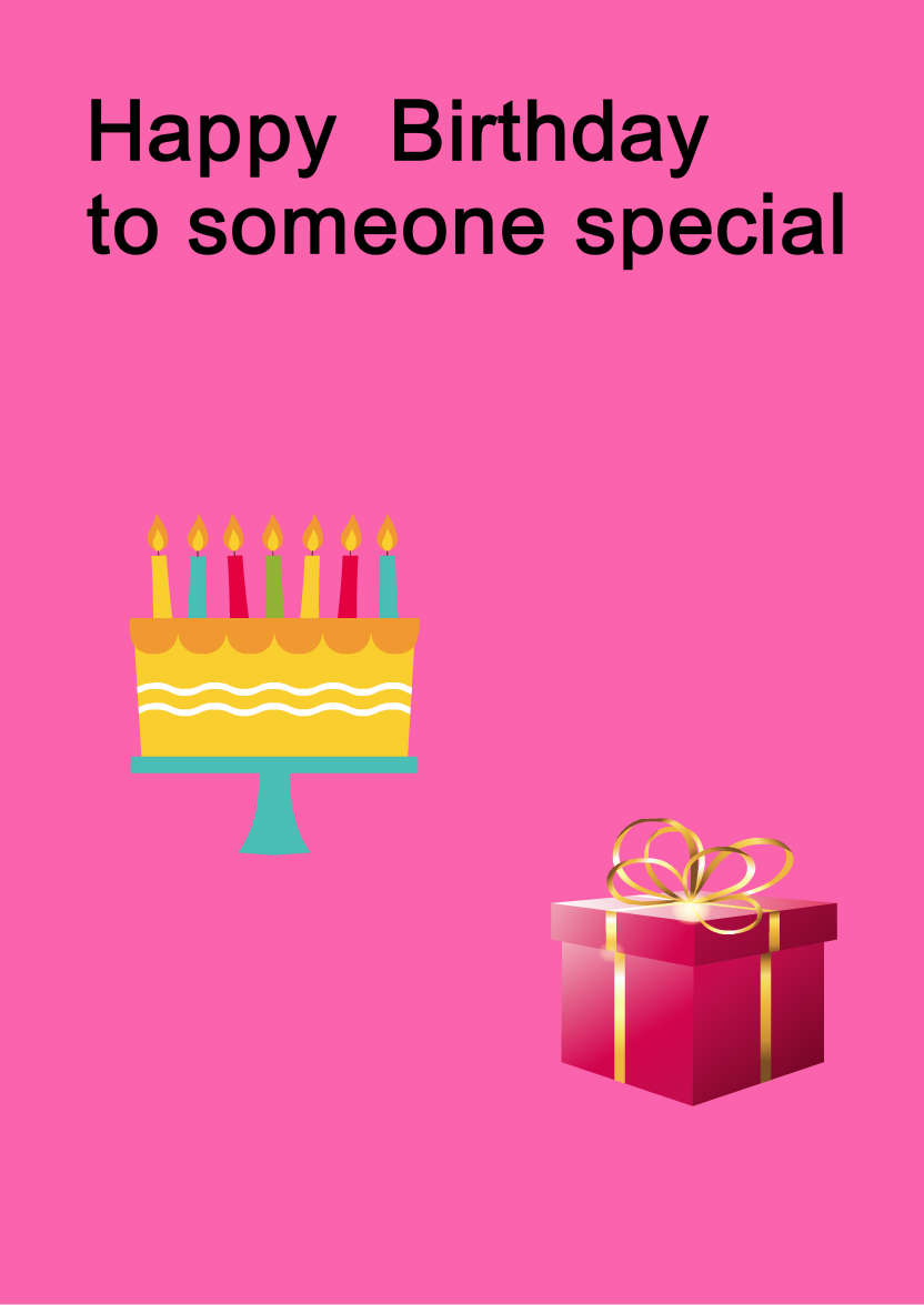 Dark Pink Plain Background - card made with Crafty Bob's Card Creator
