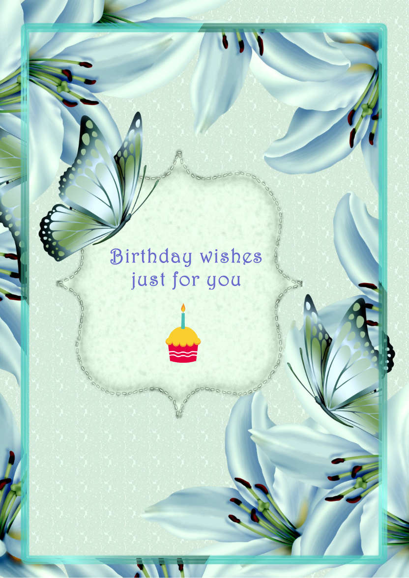Sympathy Lilies - card made with Crafty Bob's Card Creator