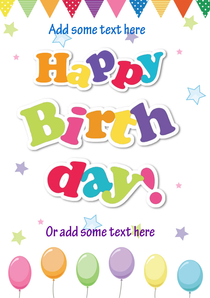 Happy Birthday to You - card made with Crafty Bob's Card Creator
