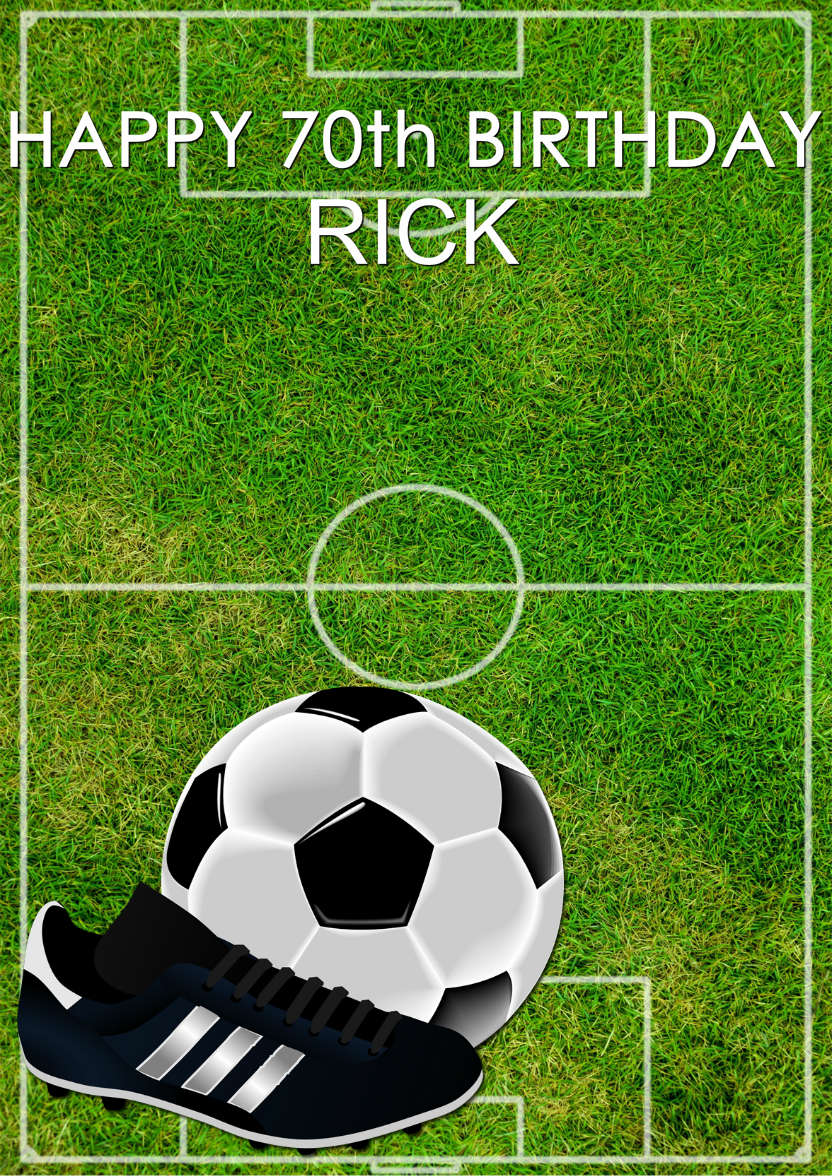 Football Pitch Card - card made with Crafty Bob's Card Creator
