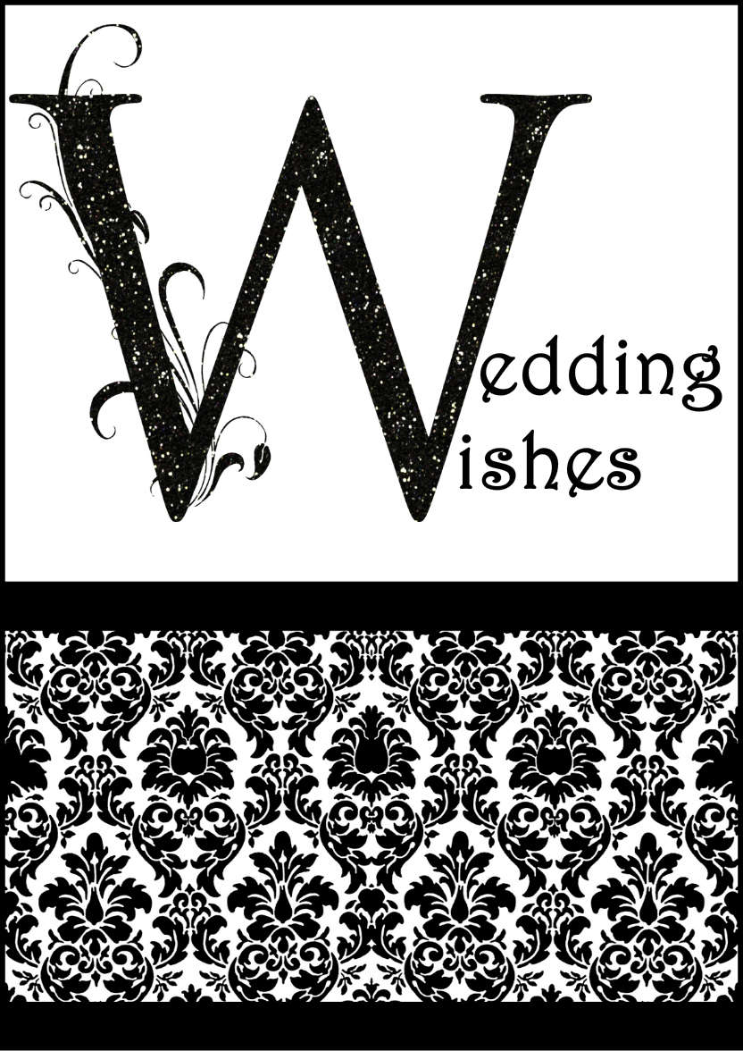 Damask Monogram Letter W Card - card made with Crafty Bob's Card Creator