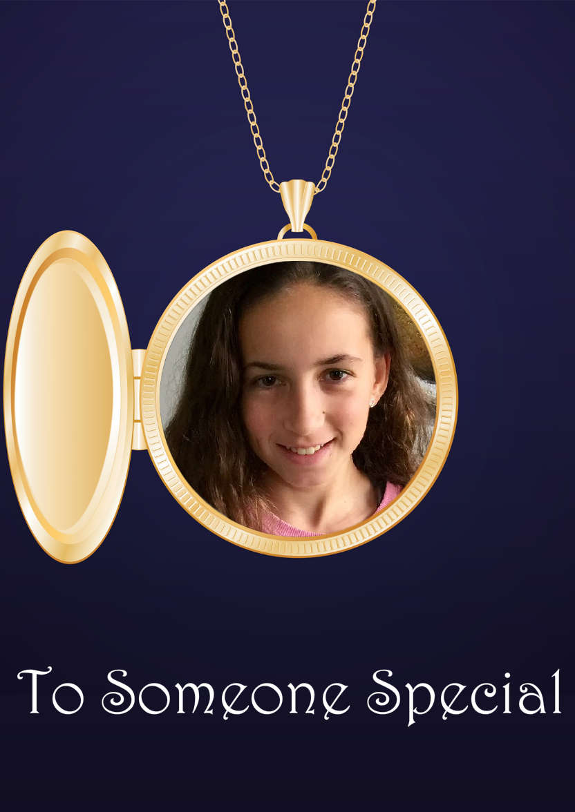 Locket Aperture Photo Card - card made with Crafty Bob's Card Creator