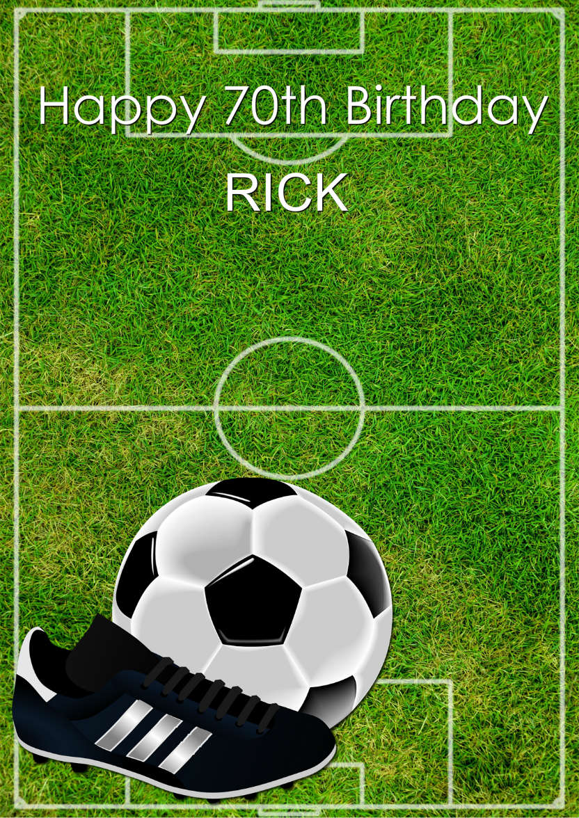 Football Pitch Card - card made with Crafty Bob's Card Creator